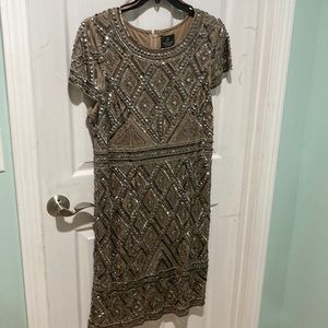 Adrianna papell beaded cocktail dress